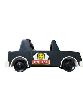Vintage Fisher-Price 1981 Husky Helpers Police Squad Car #332 USA